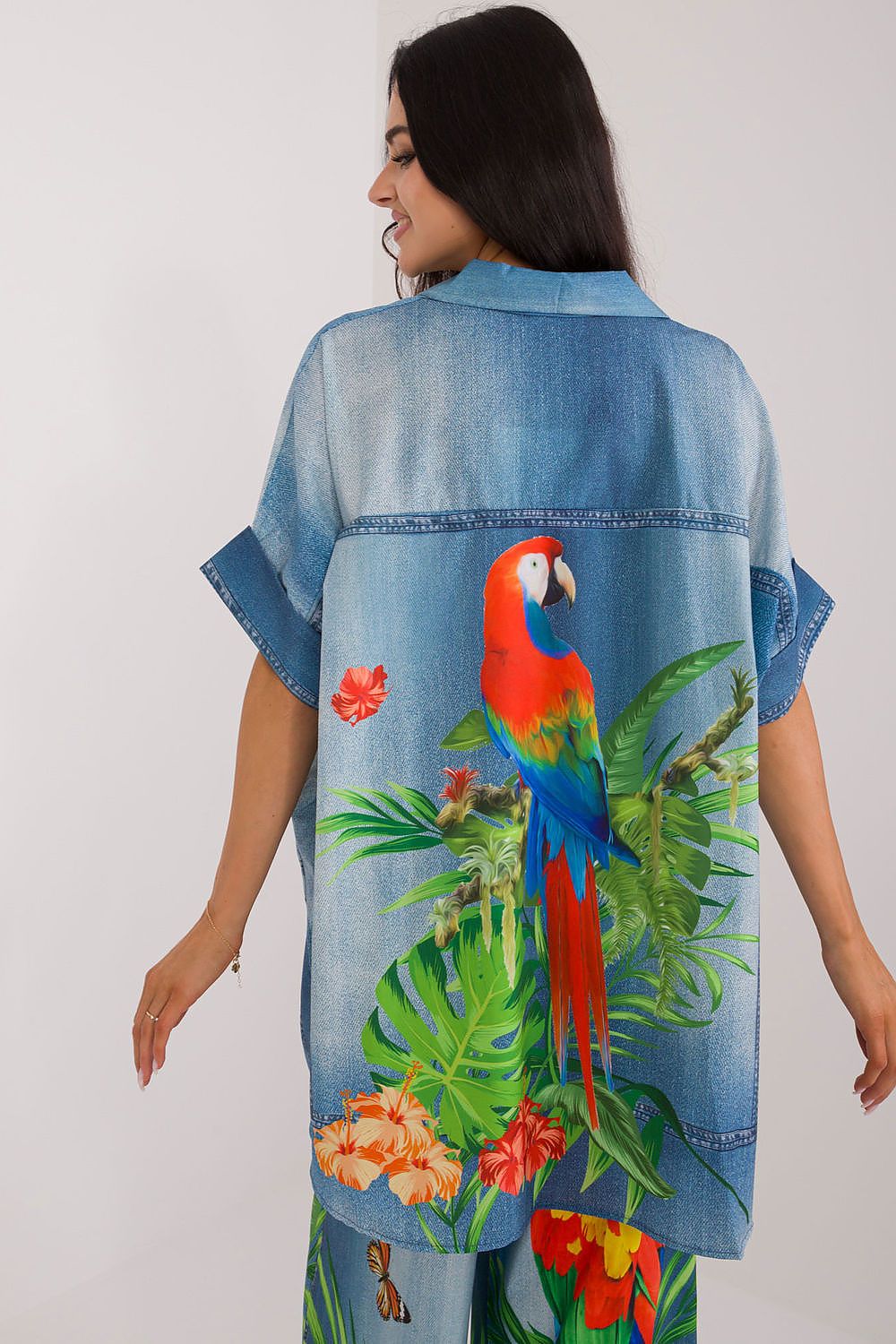 Overhemd met korte mouwen model 198371 Italy Moda