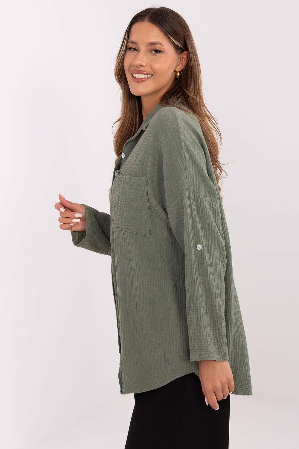 Overhemd met lange mouwen model 210009 Italy Moda