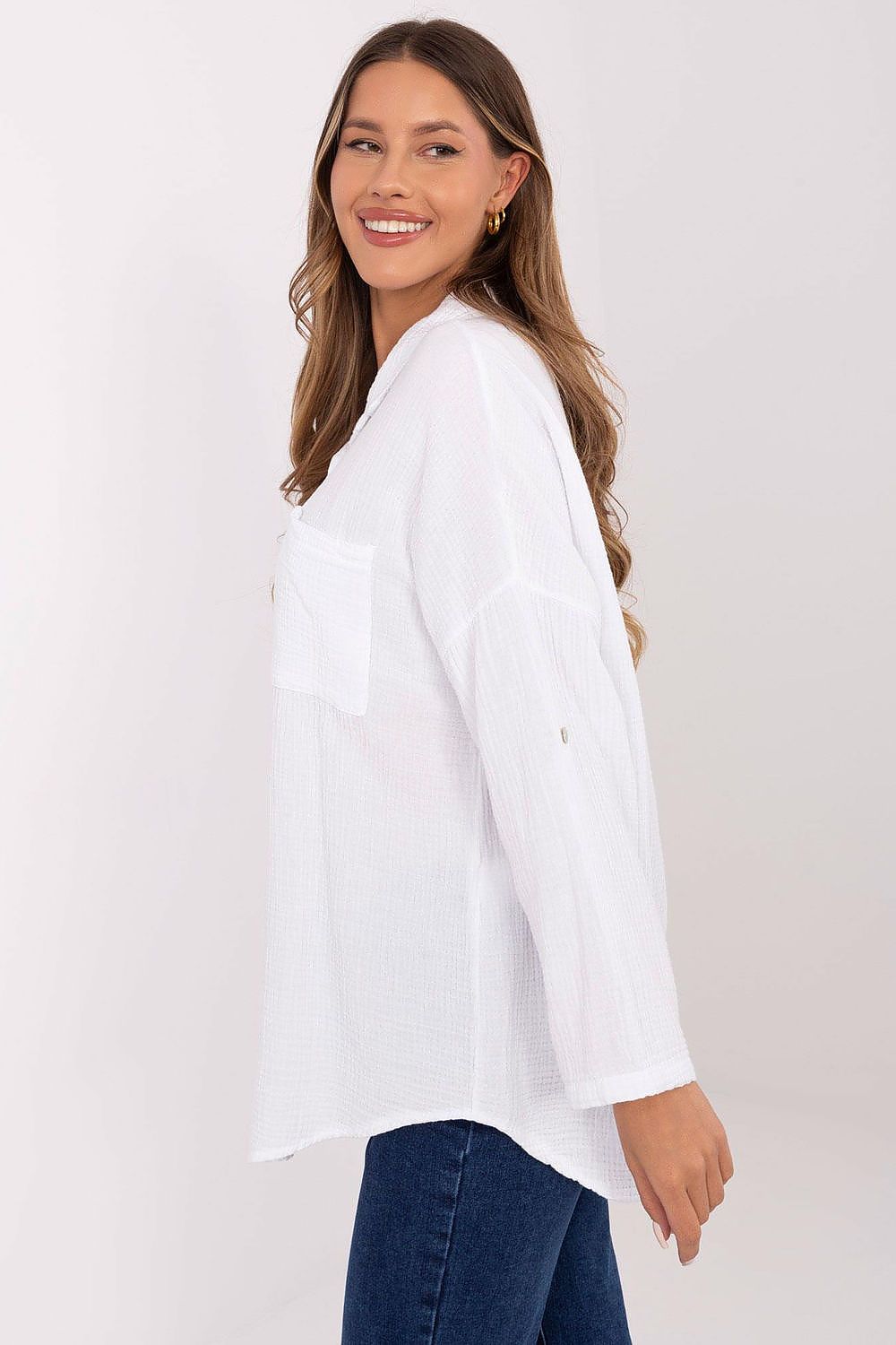 Overhemd met lange mouwen model 210013 Italy Moda