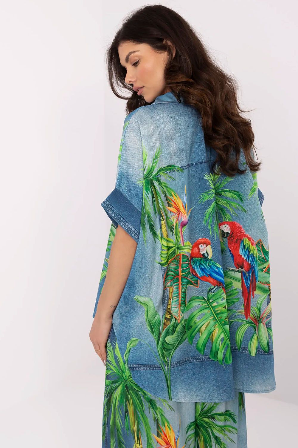 Overhemd met korte mouwen model 210034 Italy Moda