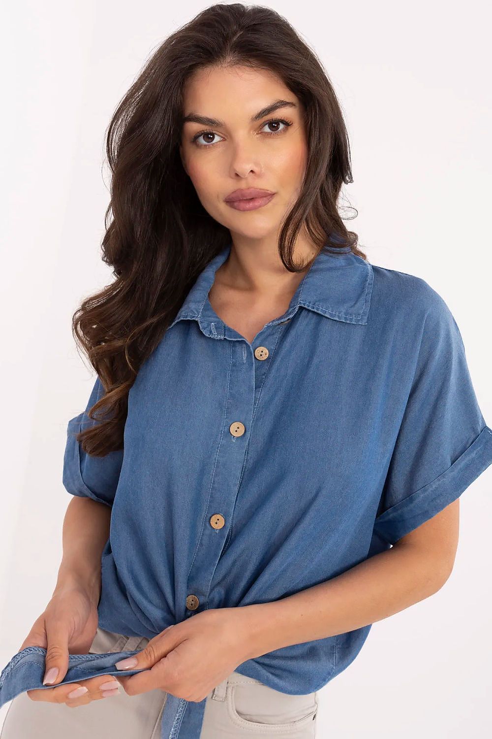Overhemd met korte mouwen model 213594 Italy Moda