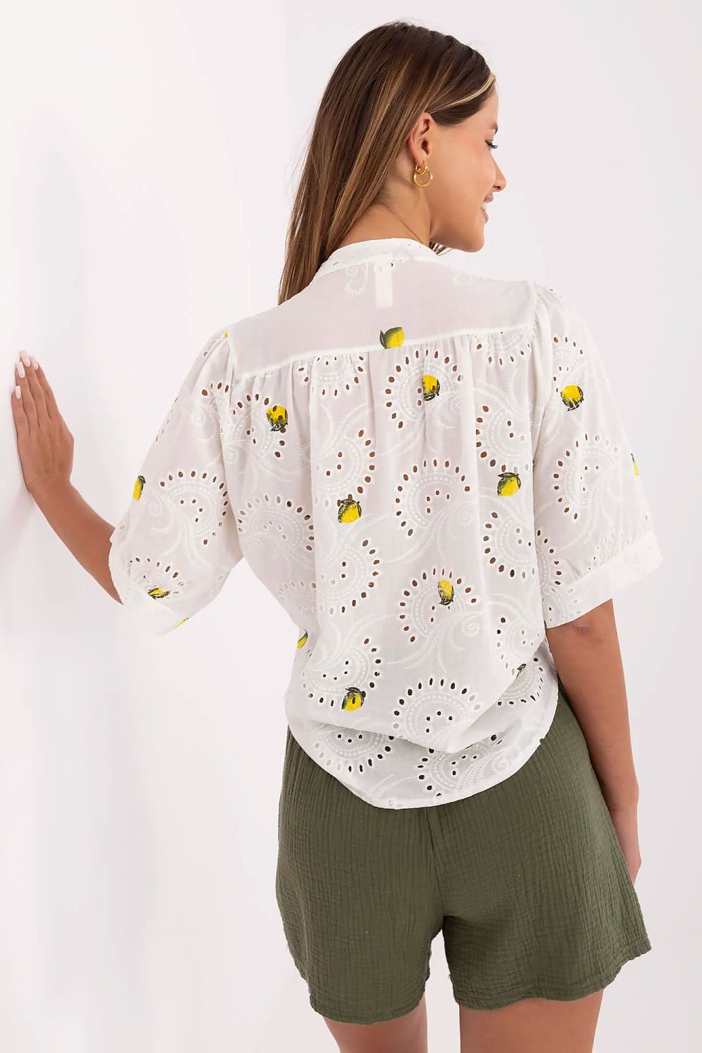 Overhemd met korte mouwen model 213781 Italy Moda