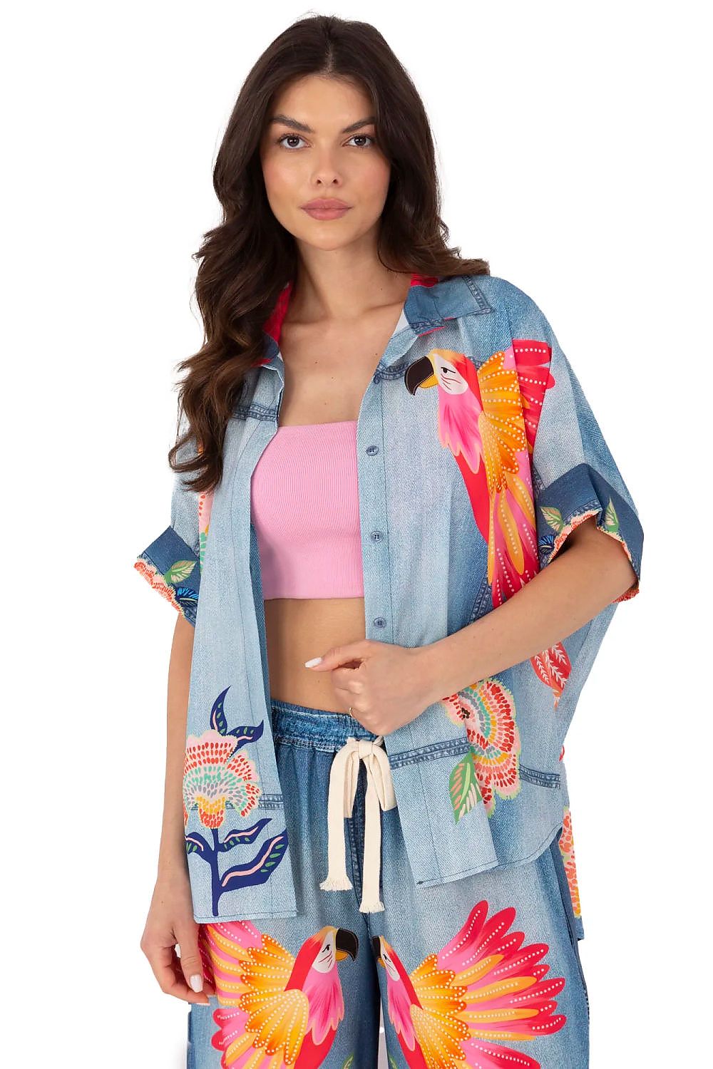 Overhemd met korte mouwen model 210033 Italy Moda 