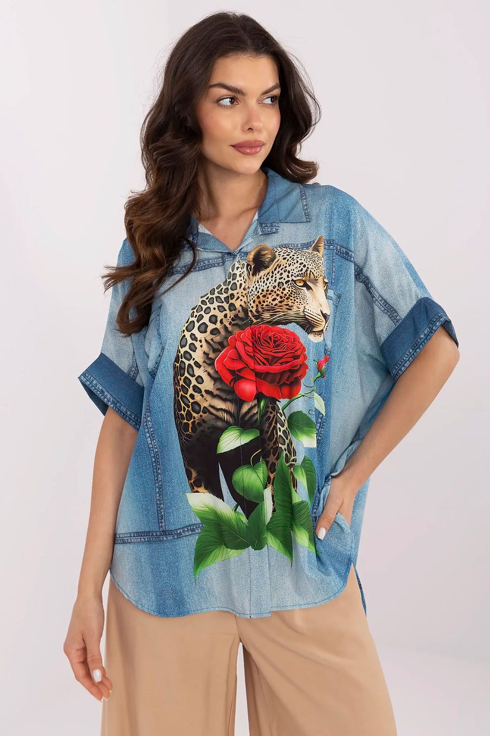  Overhemd met lange mouwen model 210971 Italy Moda 