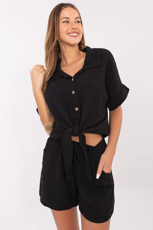  Overhemd met korte mouwen model 213865 Italy Moda 